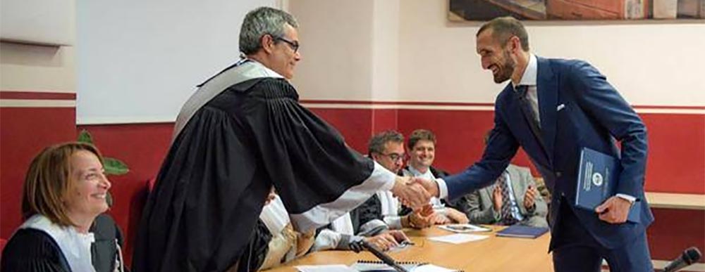 Giorgio Chiellini, laurea