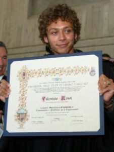 Valentino Rossi laureato